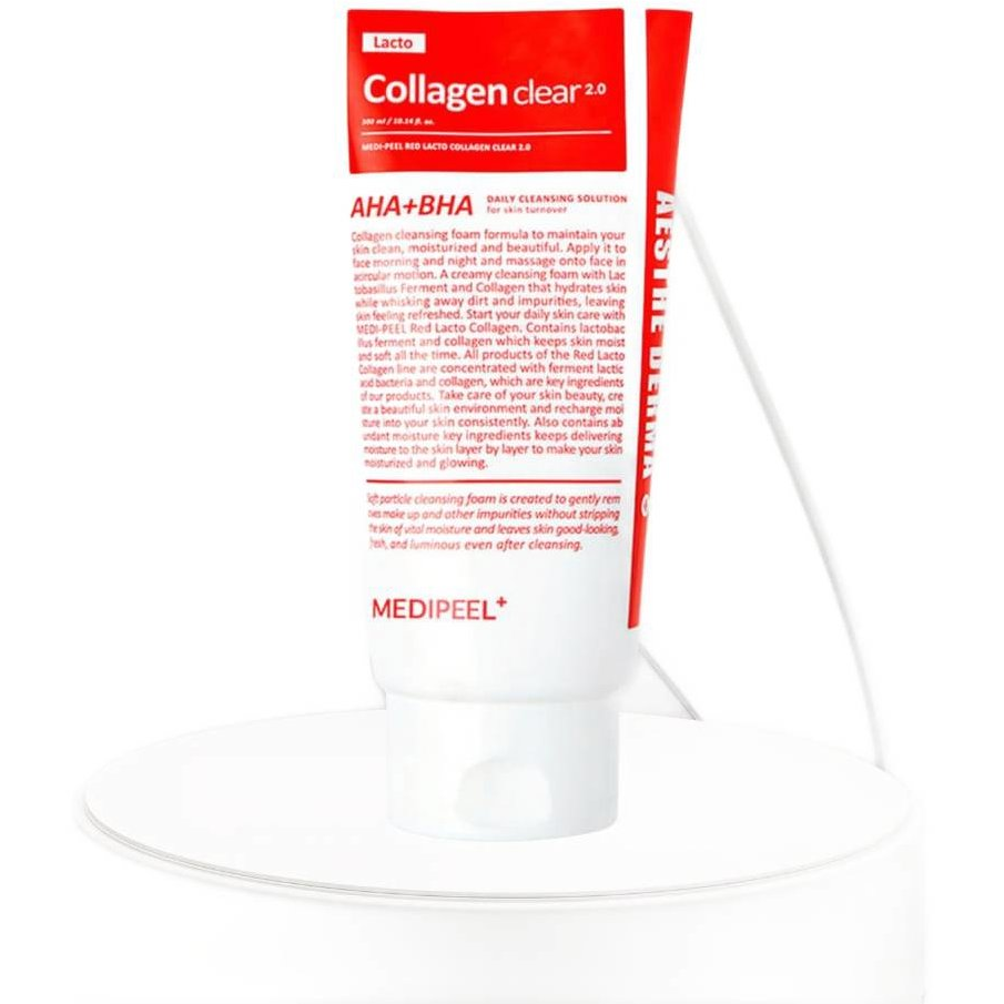 MEDI-PEEL Fiatalító arctisztító hab kollagénnel, AHA és BHA savakkal, 300 ml (8809409340975)