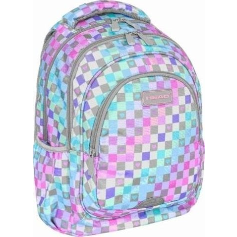  Astra Plecak dwukomorowy Head Checkered Hearts AB330