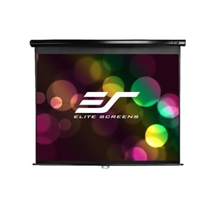 EliteScreen fali vászon Manual 113"(1:1) M113UWS1 (203,2x203,2cm, MaxWhite,1.1, Fekete váz) (M113UWS1)