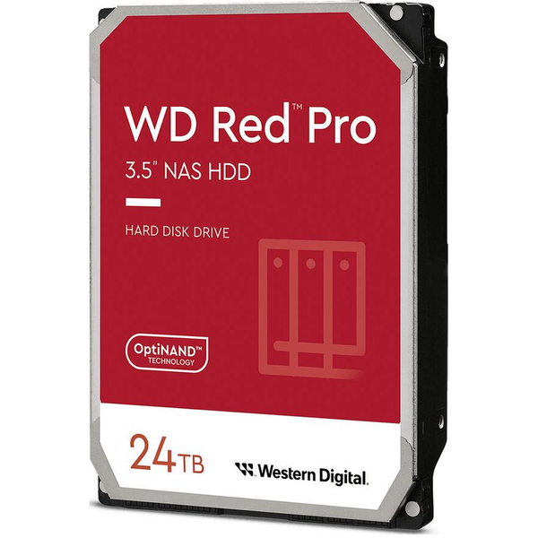 Western Digital WD240KFGX RED Pro HDD, 24TB, 3.5", 7200 RPM, Serial ATA III, 512MB, HDD, CMR