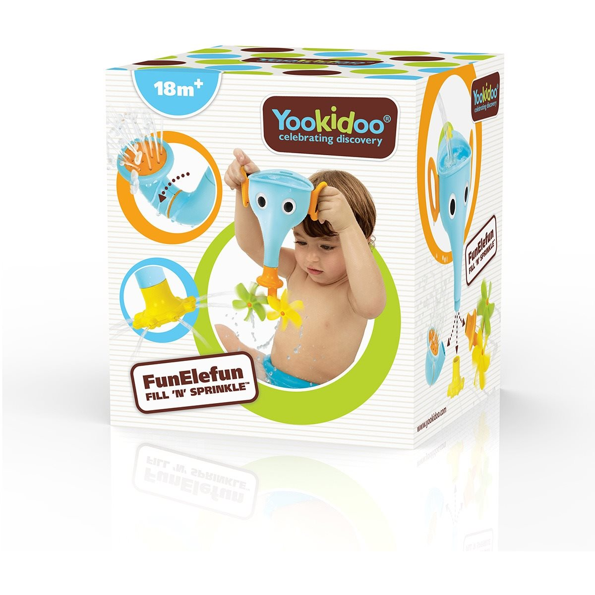 Yookidoo - Fürdő elefánt - kék (7290107723053)