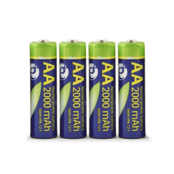 Gembird 2000mAh AA Ni-MH akkumulátor (4db/csomag) (EG-BA-AA20R4-01) (EG-BA-AA20R4-01)