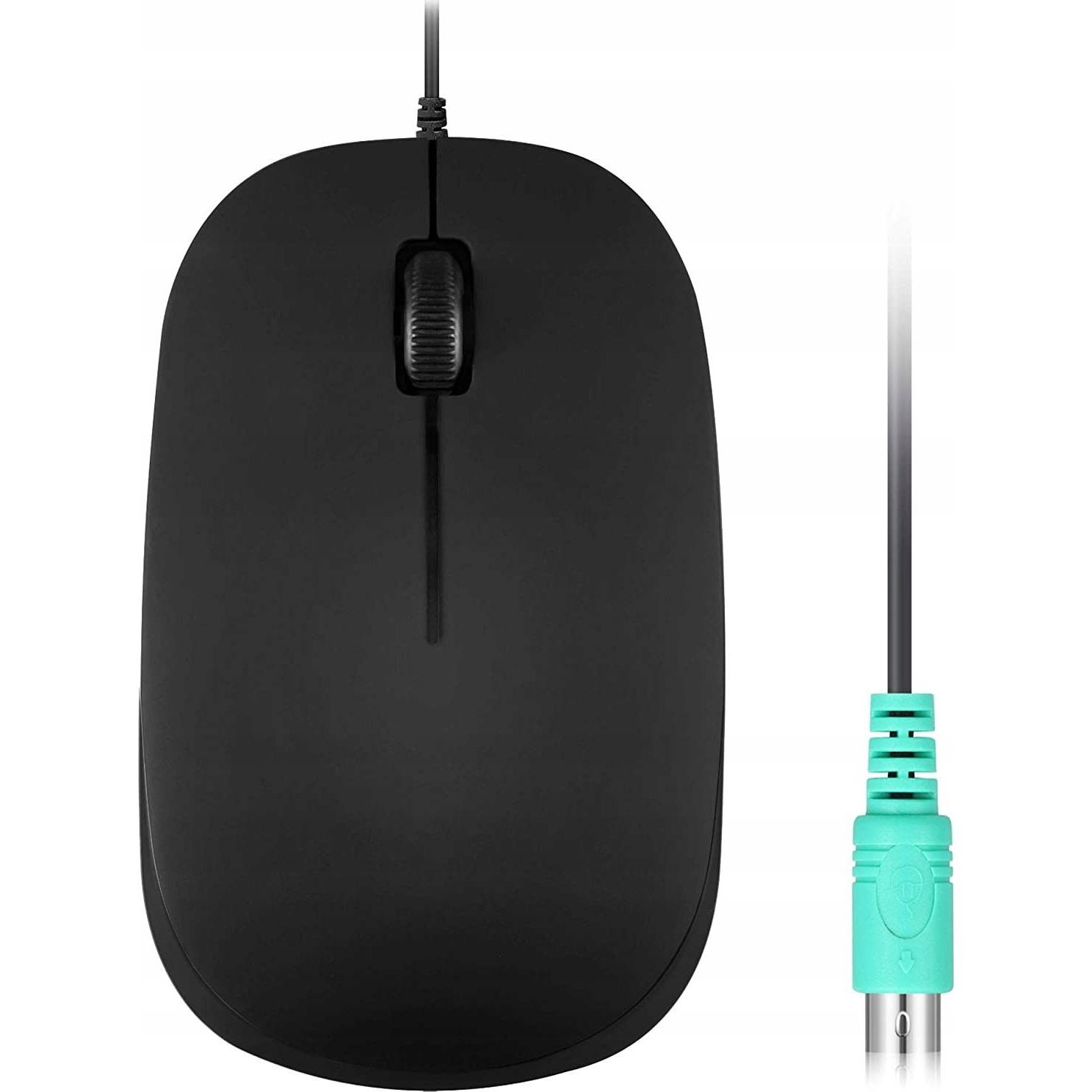 Perixx Perimice-201 PS/2 Optikai Egér 1000 DPI Fekete (57142A)