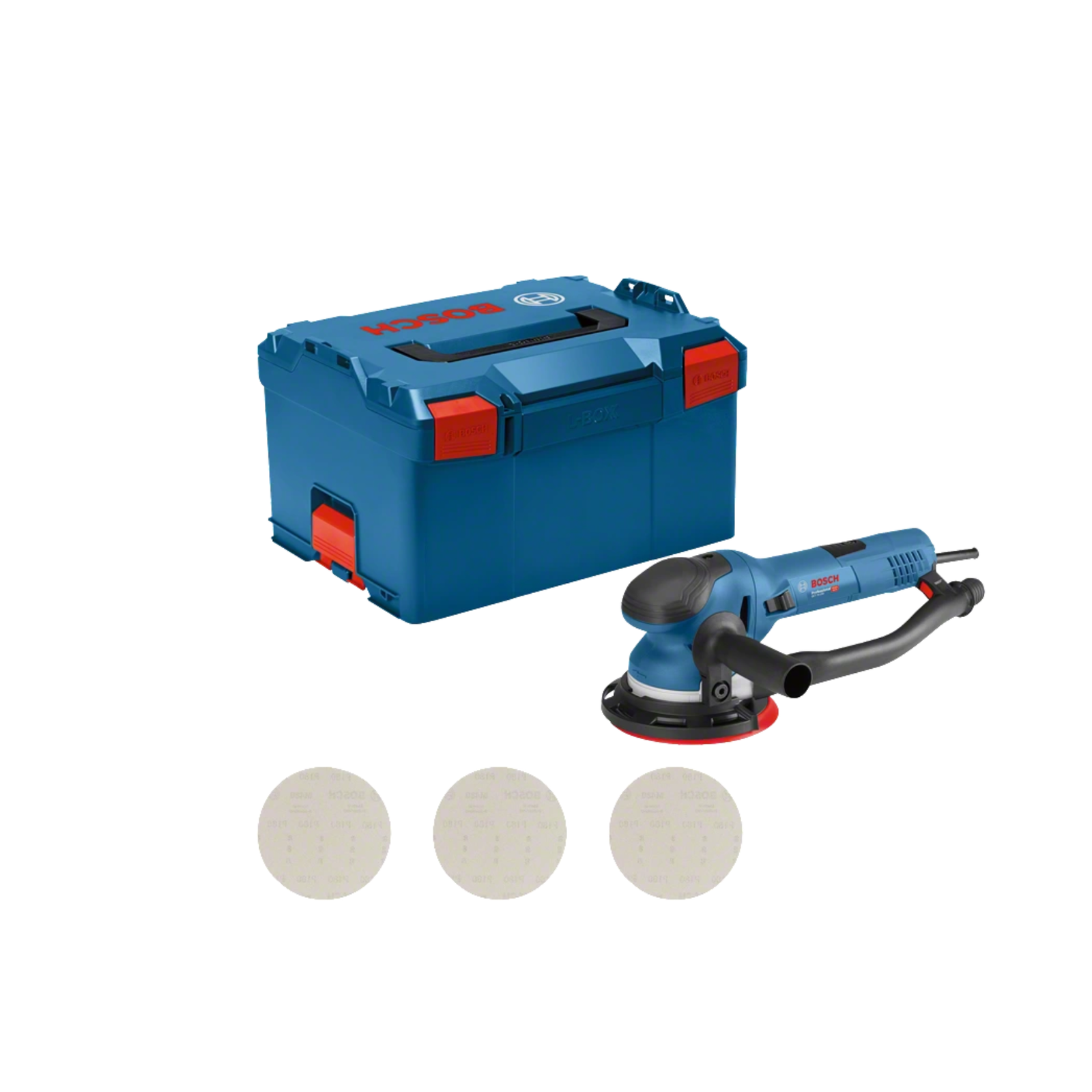 Bosch GET 75-150 Professional Excentercsiszoló 7300 RPM 14600 OPM Fekete, Kék 750 W (0601257101)