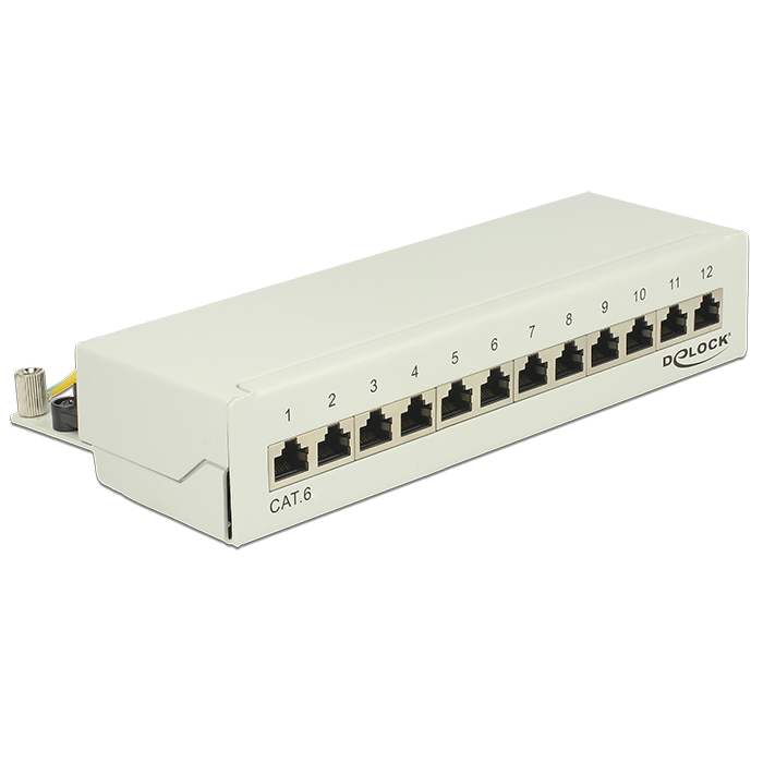 DeLOCK 87292 Asztali patch panel - 12 port (87292)