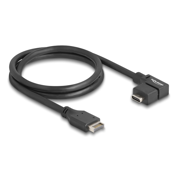 USB kabel 10 Gbps typ-E A klíč 20-pin. samec USB-C samice 70 cm Delock