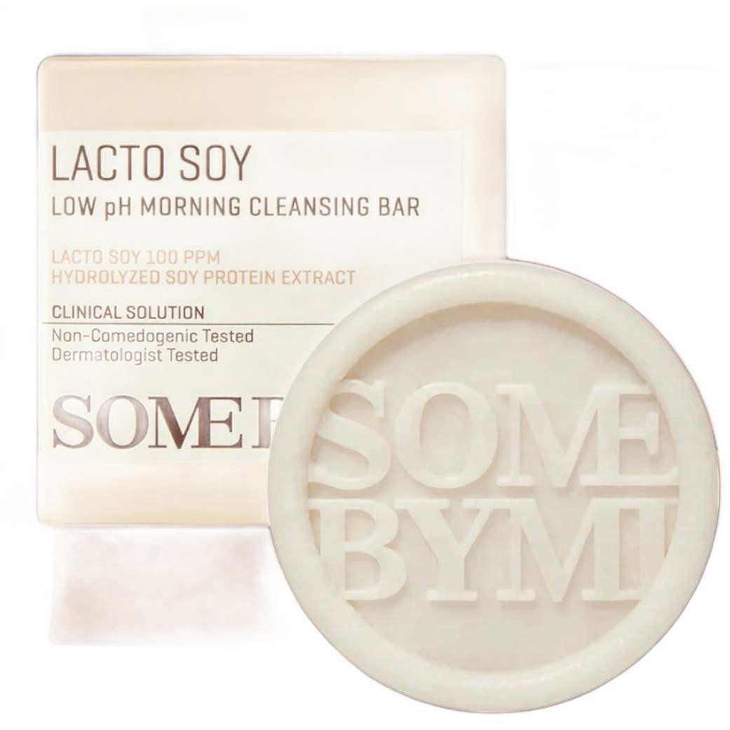 SOME BY MI Lactosoy Low Ph Morning Cleansing Bar Arctisztító szappan alacsony pH-val, 90 g (8809647393603)