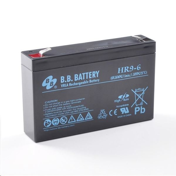 BB HR9-6 AGM akkumulátor szünetmentes tápegységekhez  (AQBB6/9.0HR_T2) (AQBB6/9.0HR_T2)
