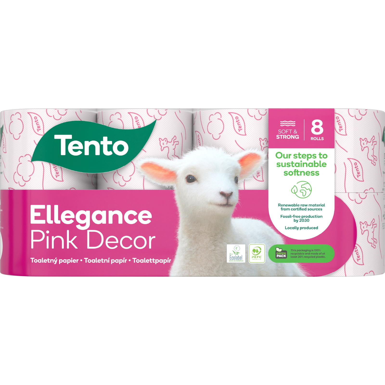 TENTO Ellegance Pink Decor (8 db) (8581010009556)