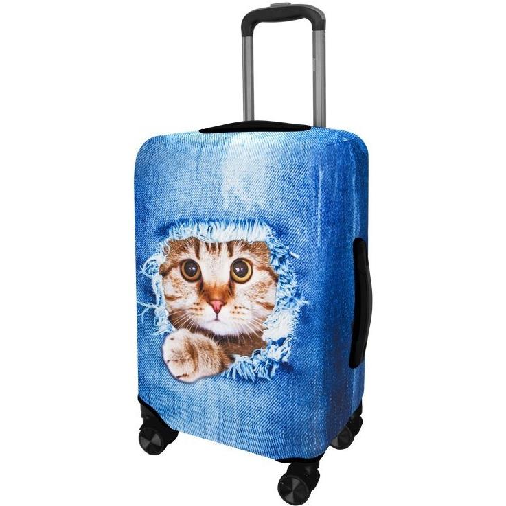 Kufryplus bőröndhuzat Z155 Cat in jeans S macska farmerben (K0500000Z155S)