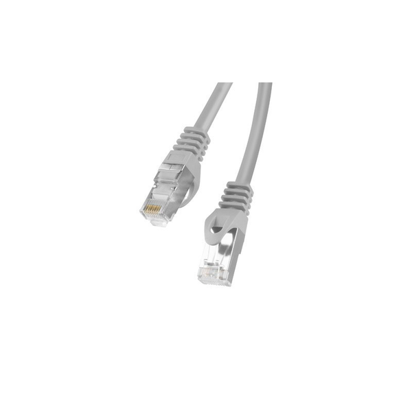 Patchcord F/FTP 6 Lanberg RJ45 / RJ45 1 m šedý