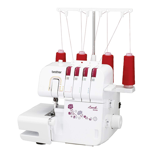 Masina De Surfilat Brother M343D, 1,2 ace cu 3, 4 fire, Alb