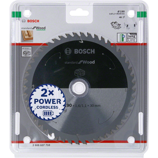 Bosch 2 608 837 710 cirkelzaagblad 19 cm 1 stuk(s)