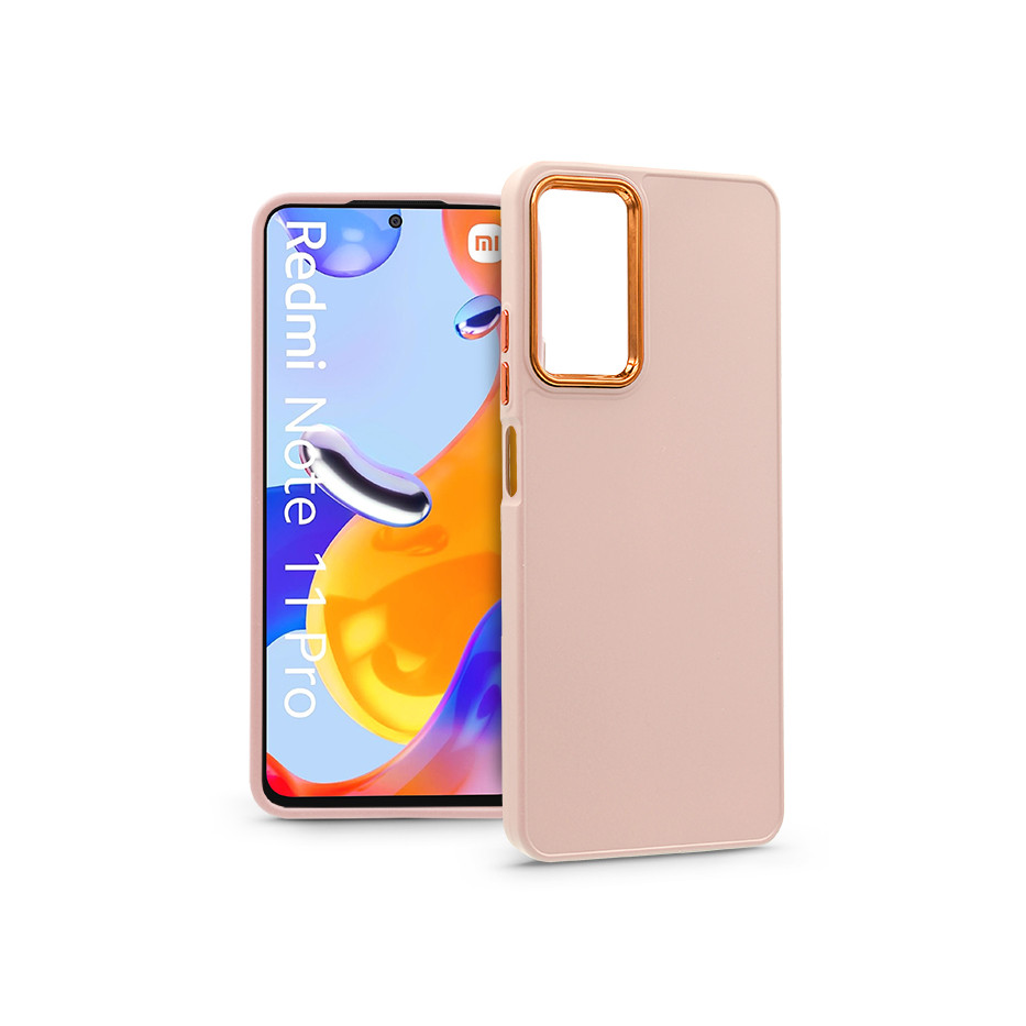 Xiaomi Redmi Note 11 Pro/Redmi Note 11 Pro 5G szilikon hátlap - Frame - pink (PT-6706)