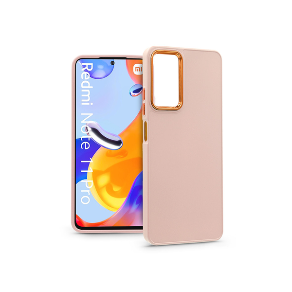 Xiaomi Redmi Note 11 Pro/Redmi Note 11 Pro 5G szilikon hátlap - Frame - pink