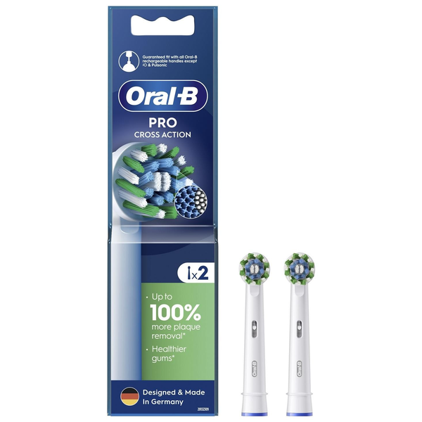 Oral-B EB50RB CrossAction Elektromos fogkefe Pótfej - Fehér (2db)