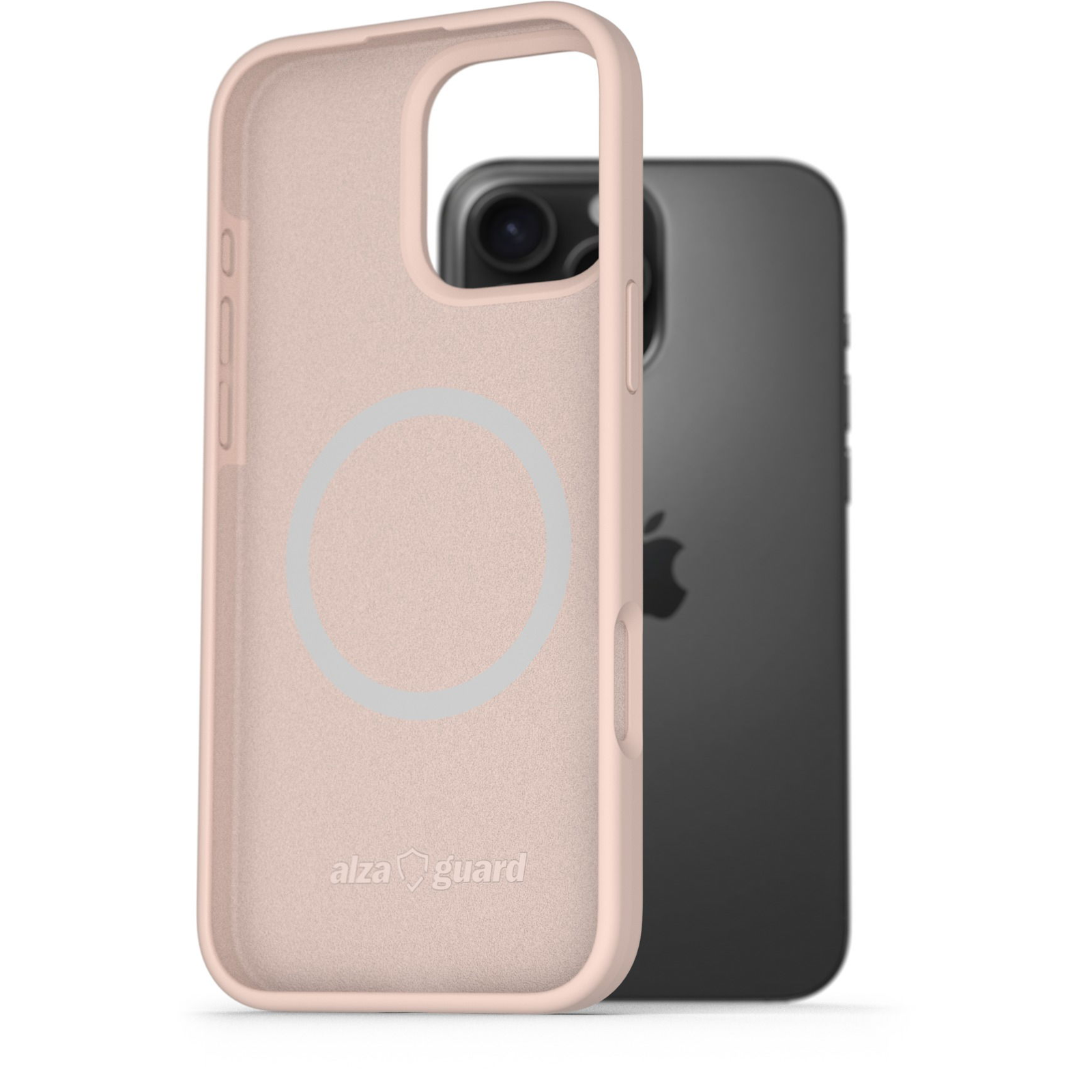AlzaGuard iPhone 16 Pro Max Silicone Case Compatible with Magsafe rózsaszín tok (AGD-PCMS26P)