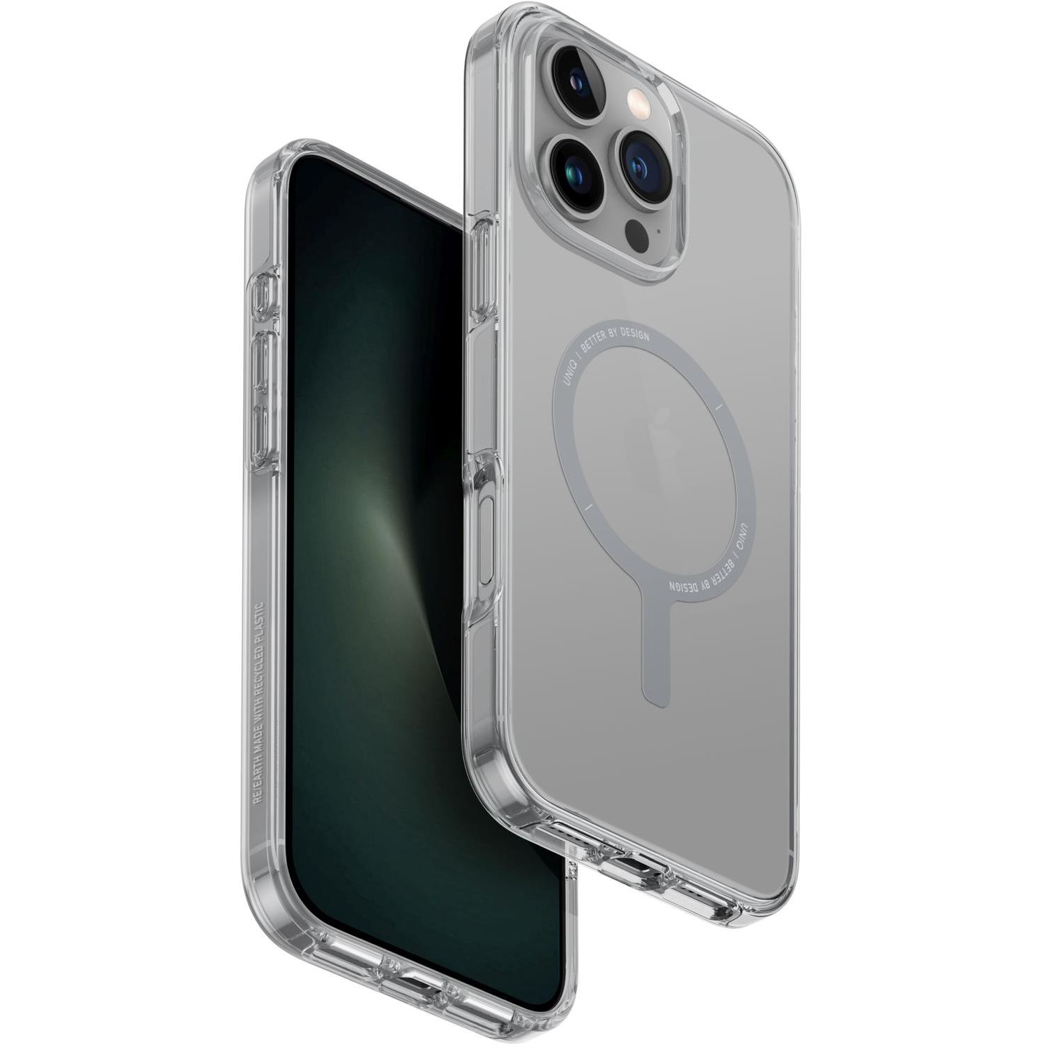 UNIQ Clario MagClick Charging iPhone 16 Pro Max tok - Lucent (Clear) (UNIQ-IP6.9P(2024)-CLARMCLR)