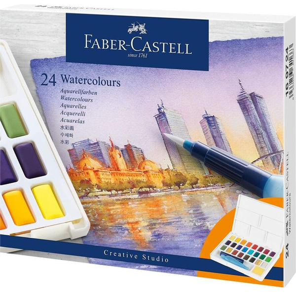 Akvarelové barvy Faber-Castell 24 ks x 2 ml