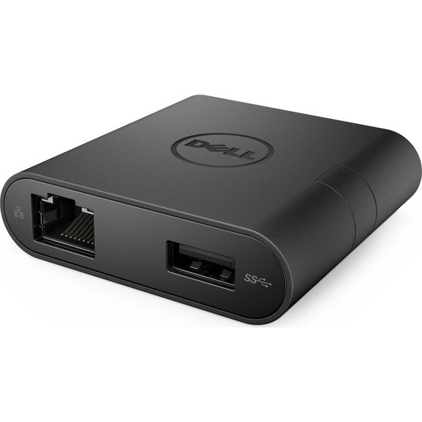DELL DA200 Vezetékes USB 3.2 Gen 1 (3.1 Gen 1) Type-C Fekete