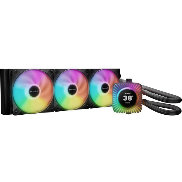 be quiet! LIGHT LOOP IO LCD | 360mm Processor Alt-i-en væskekøler 12 cm Sort 1 stk