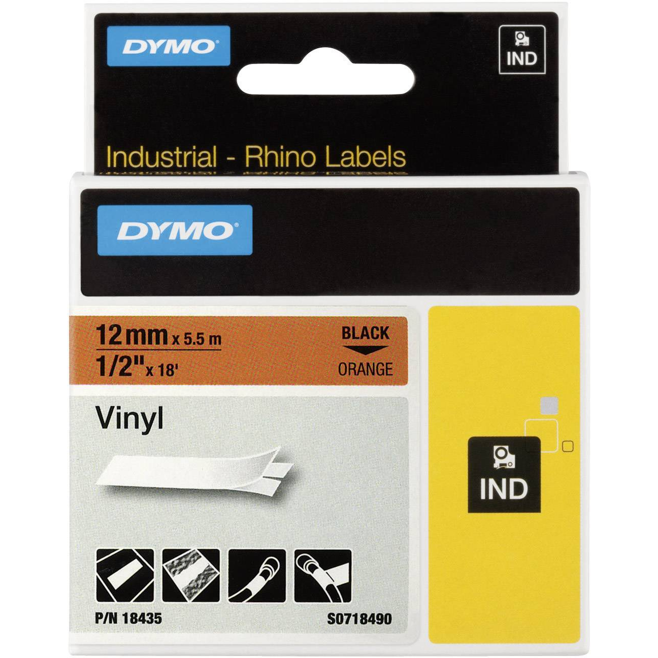 Dymo 18435 12 x 5500 mm Szalag hőtranszferes címke nyomtatóhoz (18435)