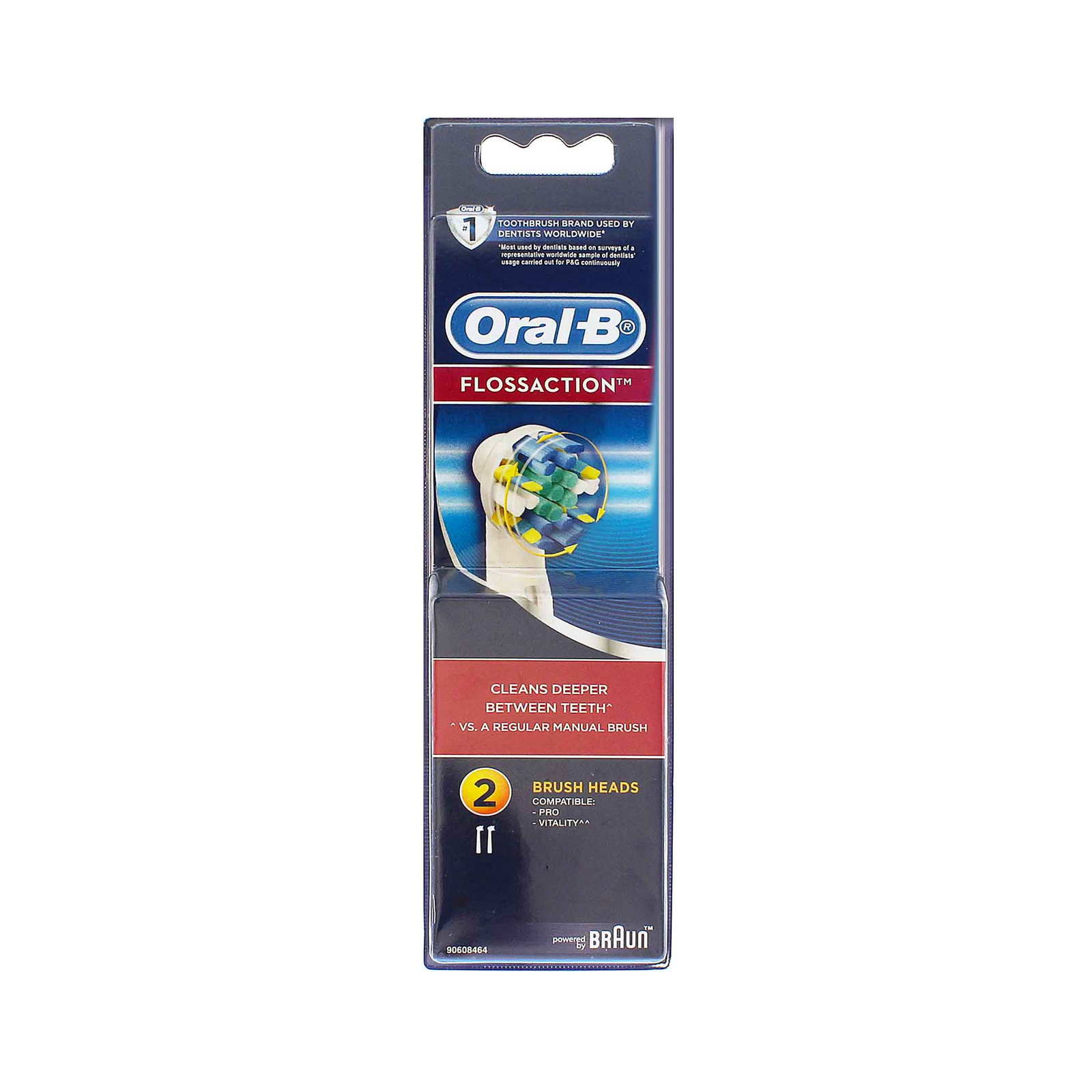 Oral-B Floss Action Elektromos fogkefe Pótfej - Fehér (2db) (0223120)