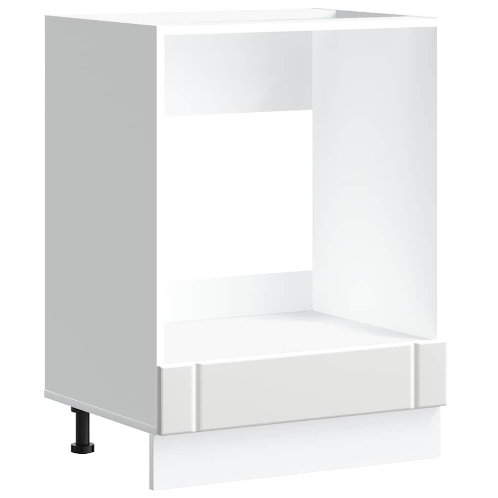 konyhai sütő szekrény Lucca fehér szerelt fa (853757)