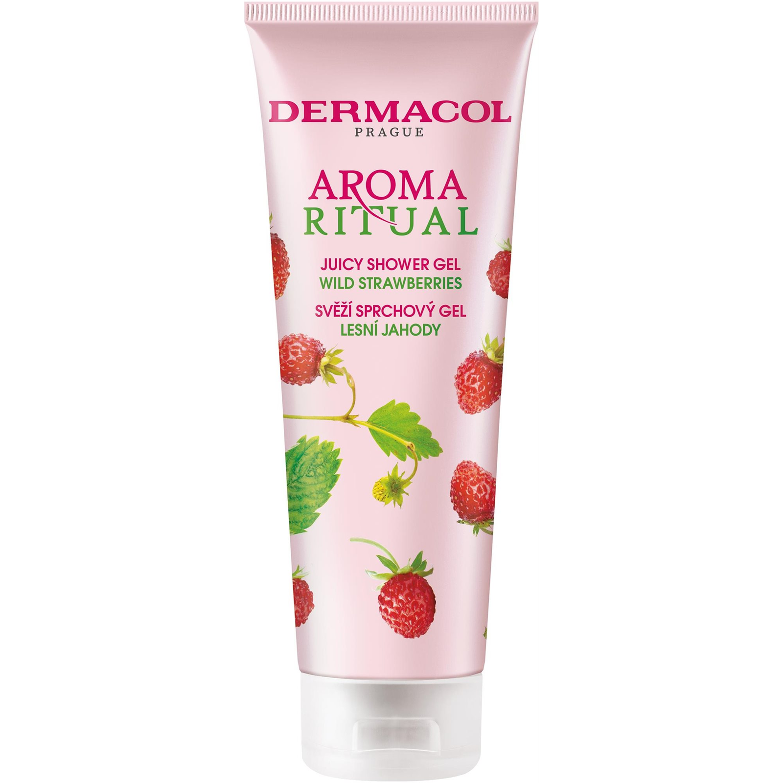 DERMACOL Aroma Ritual - juicy shower gel wild strawberries 250 ml (8595003121620)
