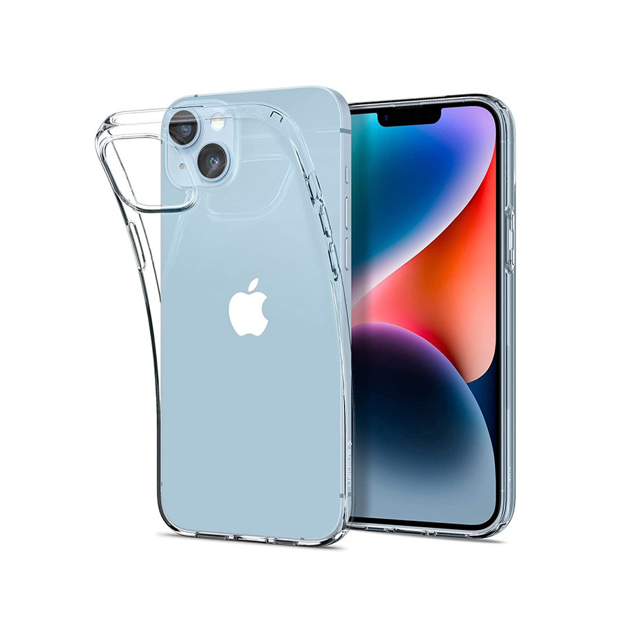 Apple iPhone 14 Plus ütésálló hátlap - Spigen Liquid Crystal - átlátszó (SP0188)