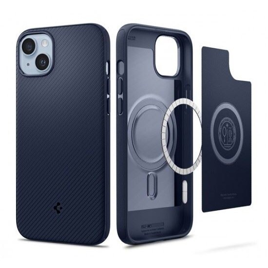 Spigen Mag Armor Apple iPhone 14 Plus Navy Blue MagSafe tok kék (ACS04919) (ACS04919)