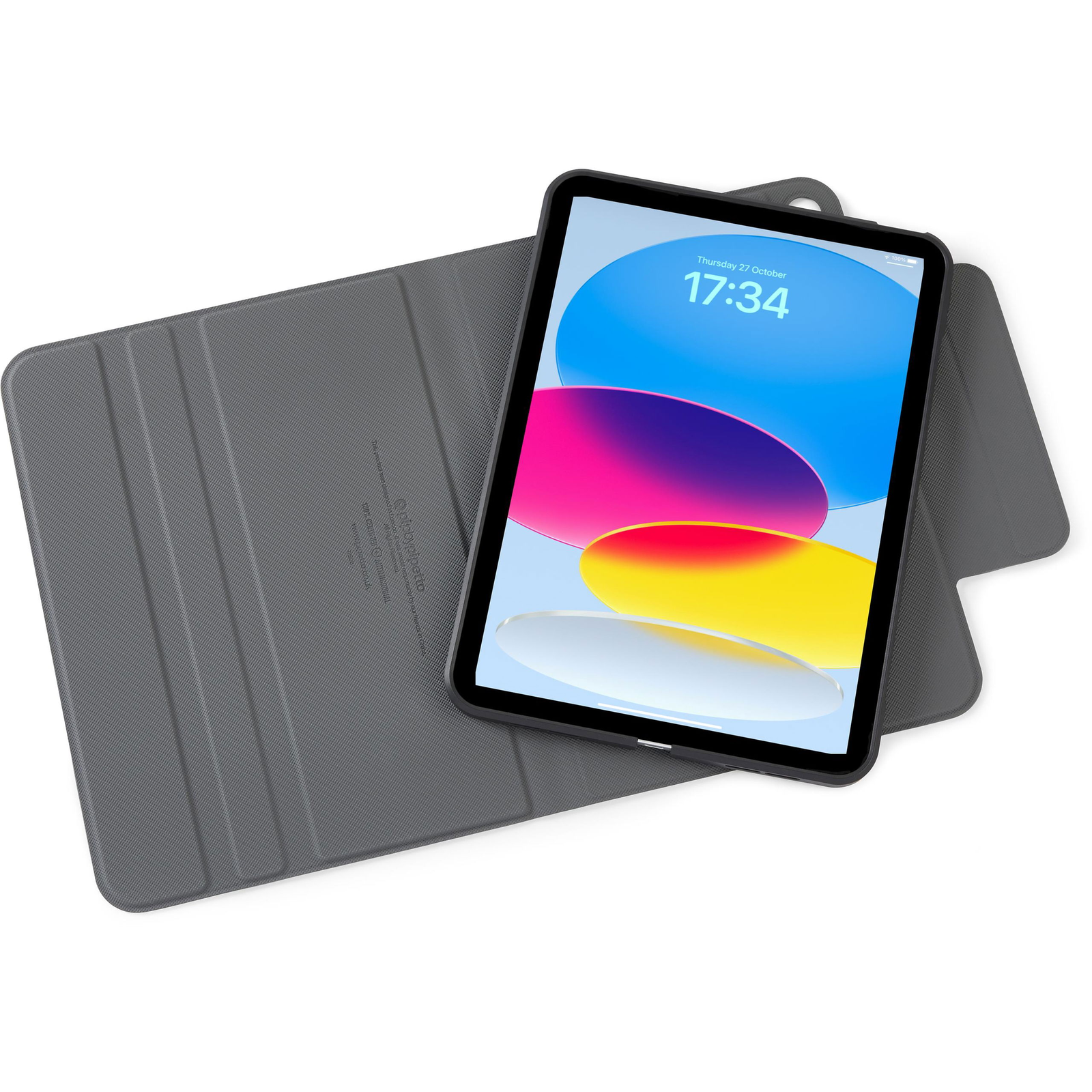 Pipetto Origami No5 Rotating Folio Case Black iPad 10.9" (2022) (P059-49-V)