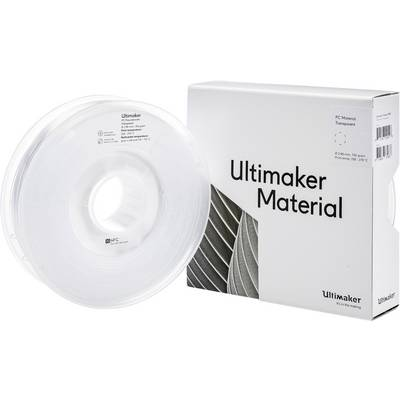 Ultimaker 3D nyomtatószál PC (polikarbonát) 2.85 mm Átlátszó 750 g (8718836374876)