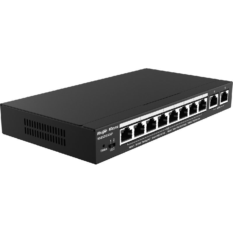 Reyee RG-ES210GS-P 10-Port Gigabit Smart Cloud Managed PoE Switch (S5626671)
