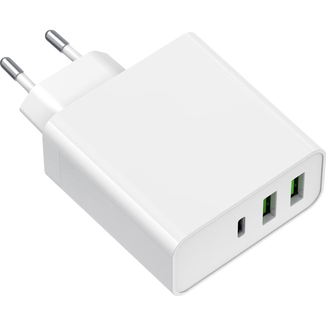 Platinet Wall USB Charger 65W White (PLCUPD65W)