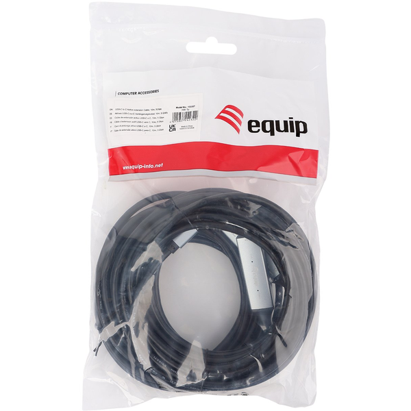 Equip 133357 καλώδιο USB USB 3.2 Gen 1 (3.1 Gen 1) 10 m USB C Μαύρος (Μαύρο)