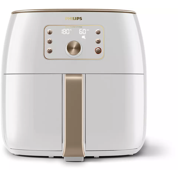Philips HD9870/20 фритюрник Единичен Самостоятелен 2225 W Фритюрник с горещ въздух Шампанско, Бяла