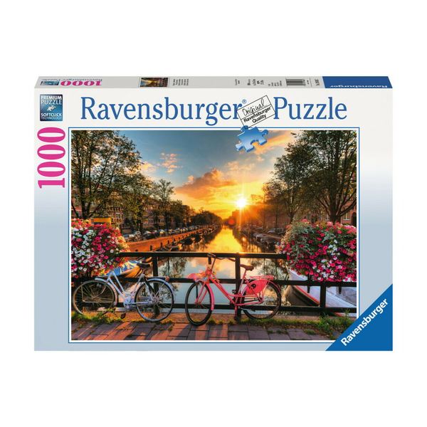 Пъзел Ravensburger Велосипеди в Амстердам, 1000 части