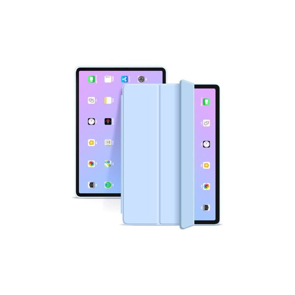 XPRO™ Smart Book case с моливник и напълно прозрачен силиконов гръб за светло син Apple Ipad 10.2" 2019