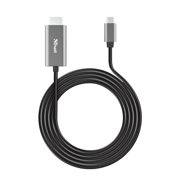 Trust Calyx USB графичен адаптер Черен, Металик