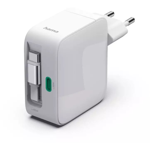 Hama 00200025 oplader til mobil enhed Universel Hvid Vekselstrøm Hurtig opladning Indendørs