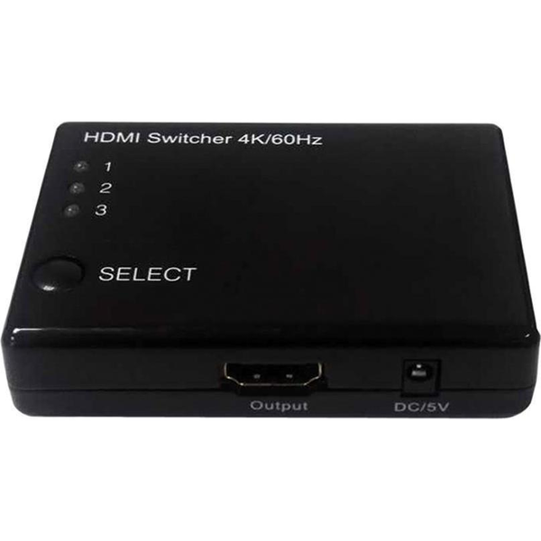 Roline HDMI switch 3840 x 2160 pixel Fekete
