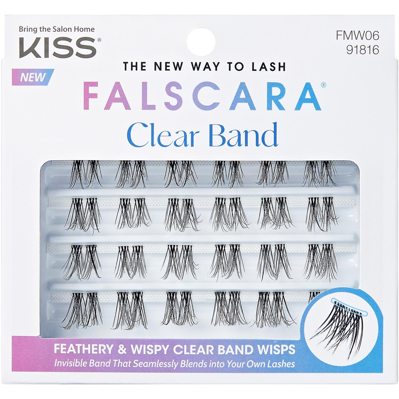 KISS Falscara Multipack Clear Band (731509918168)