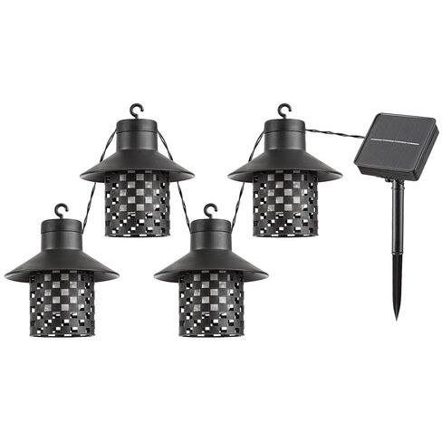 Rabalux Lámparas Solares, 4 Luminarias, Exterior, Ip44, Negro, Ximpu