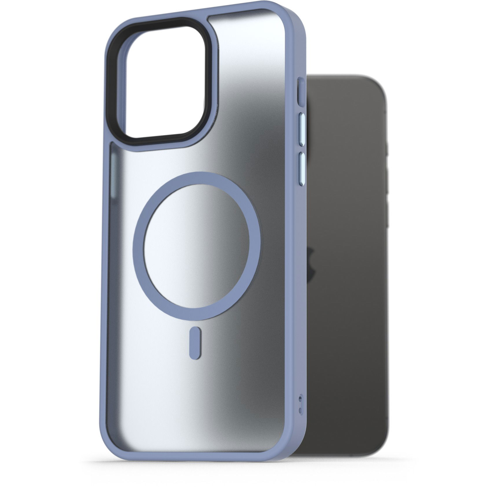 AlzaGuard Matte Case iPhone 15 Pro Max MagSafe világoskék tok (AGD-PCMM22SL)