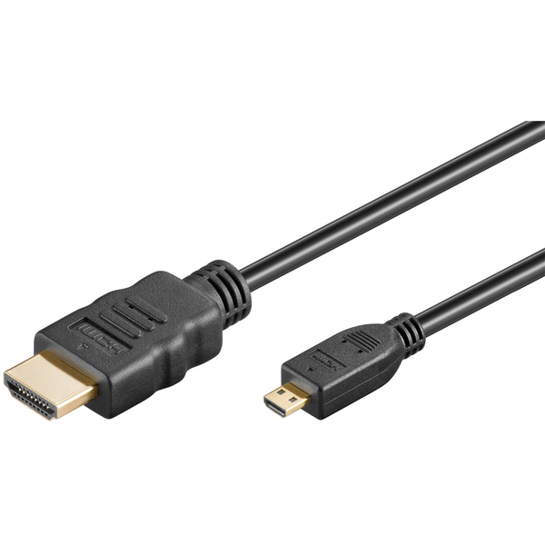 Goobay 74434 HDMI - MicroHDMI 2.1 Kábel 3m - Fekete