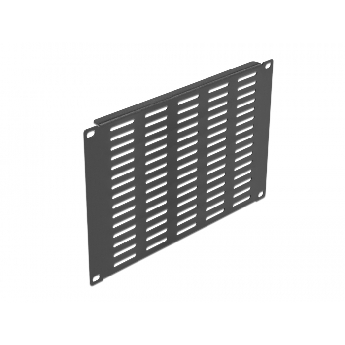 Delock 10 hálózati kabinet panel hosszanti ventillációs nyílásokkal 4U fekete (66842) (66842)