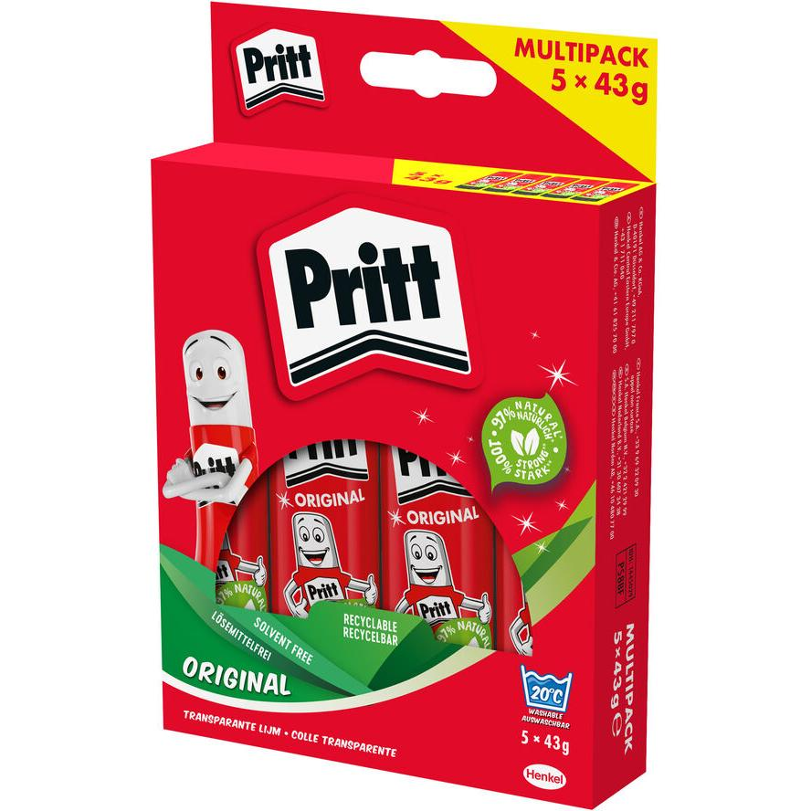Pritt Klebestift Multipack 5 ST x 43g , 9H PS8BF (9H PS8BF)