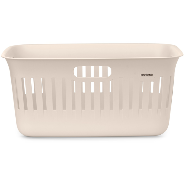 BRABANTIA Collect-It Laundry Basket szennyeskosár 40L 3 fogantyú szellőző újrahasznosított műanyag világos bézs - 244483 BR244483