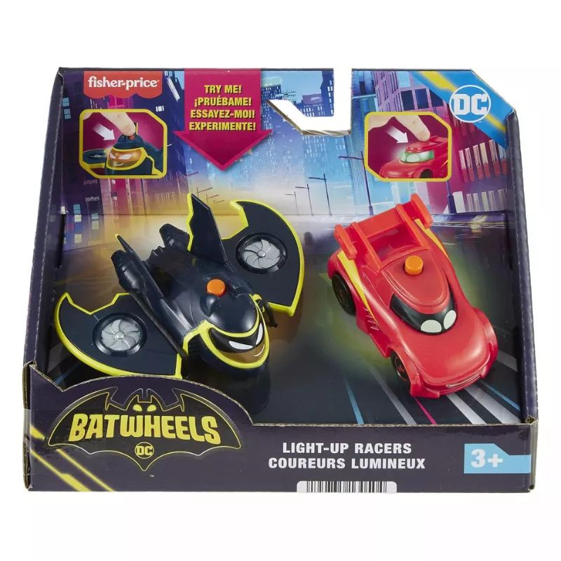 Fisher Price 2 darabos DC Batwheels Redbird és Batwing világító jármű szett (HML26)